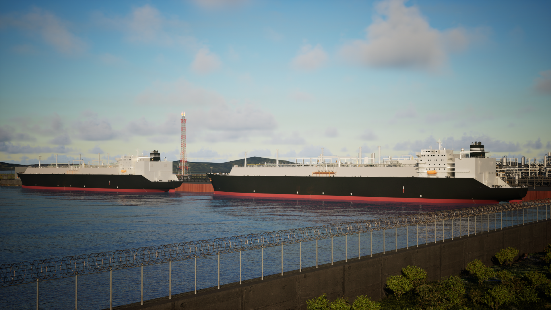 Argent Ships Loading LNG