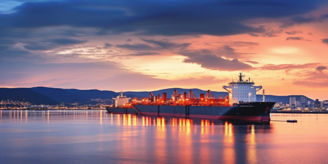 lng Ship in water