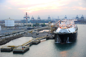 lng ship at port